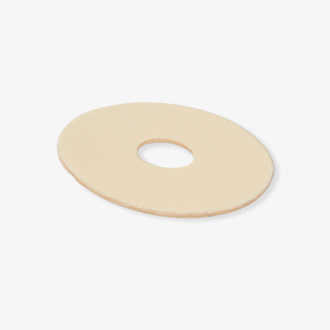 Parche Circular De Areola para Cicatrices por Mastopexia Periareolar Newgel | Beige y Transparente | 2 piezas