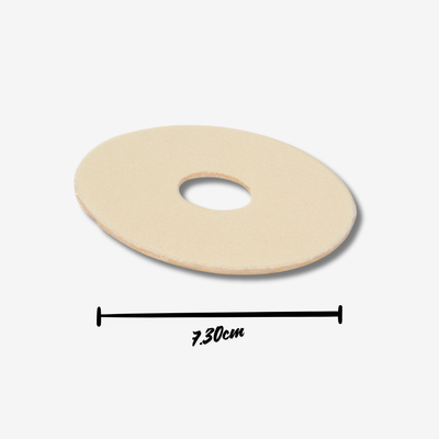 Parche Circular De Areola para Cicatrices por Mastopexia Periareolar Newgel | Beige y Transparente | 2 piezas