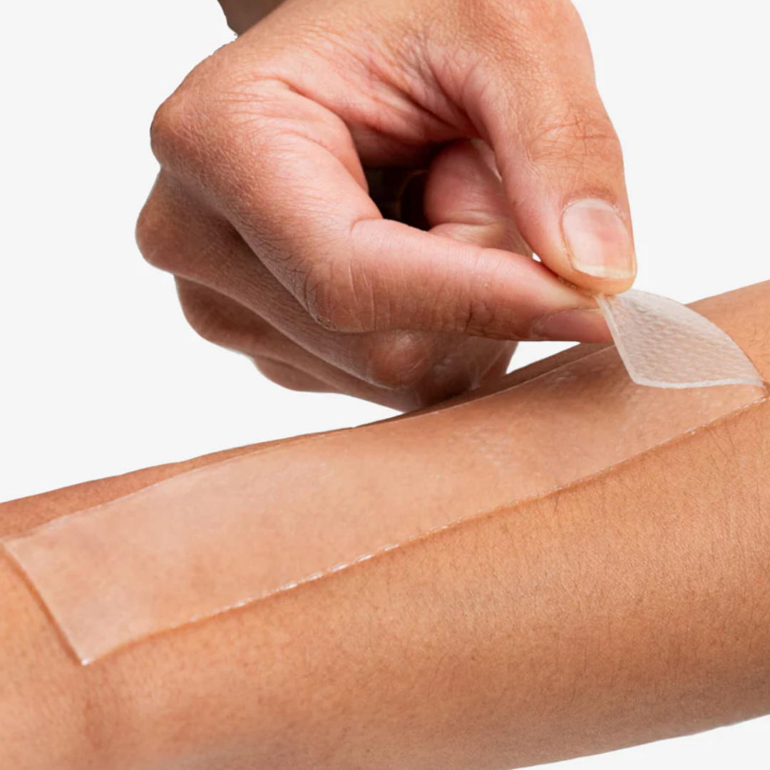 Parches en Tiras para Cicatrices de Silicón de Alto Grado Médico Newgel | 4 piezas | Beige y Transparente