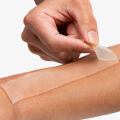 Parches en Tiras para Cicatrices de Silicón de Alto Grado Médico Newgel | 4 piezas | Beige y Transparente