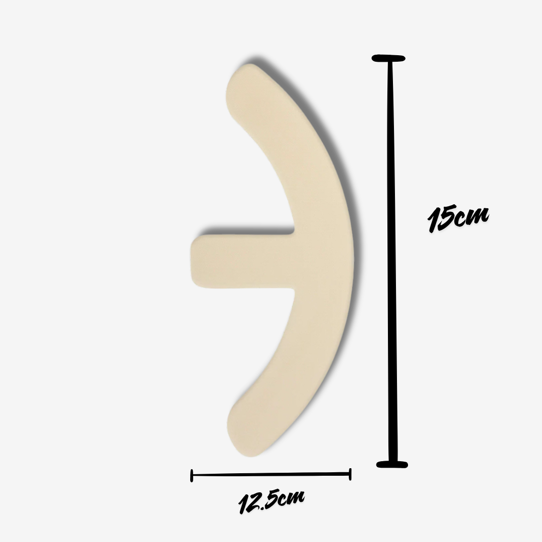 Parche en forma de Ancla para Cicatrices por Mamoplastía Newgel | Beige y Transparente | 2 piezas