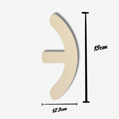 Parche en forma de Ancla para Cicatrices por Mamoplastía Newgel | Beige y Transparente | 2 piezas